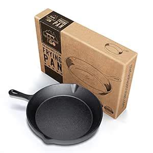 Fresh Australian Kitchen Pre Seasoned Cast Iron Frying Pan Skillet 25cm