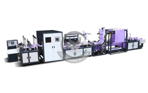 Zxl E Non Woven Box Bag Making Machine With Online Handle Attaching