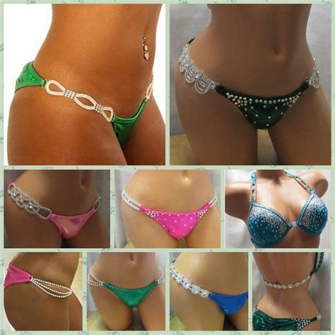 Free Shipping Pcs Set Of Swimsuit With Diamond Bikini Connectors