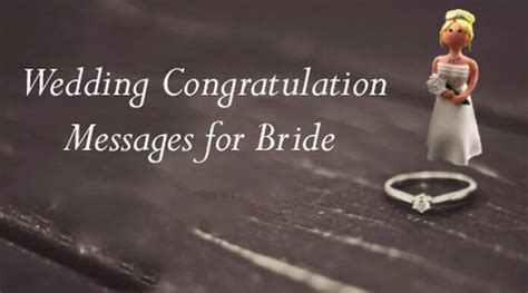 Wedding Congratulation Messages for Bride