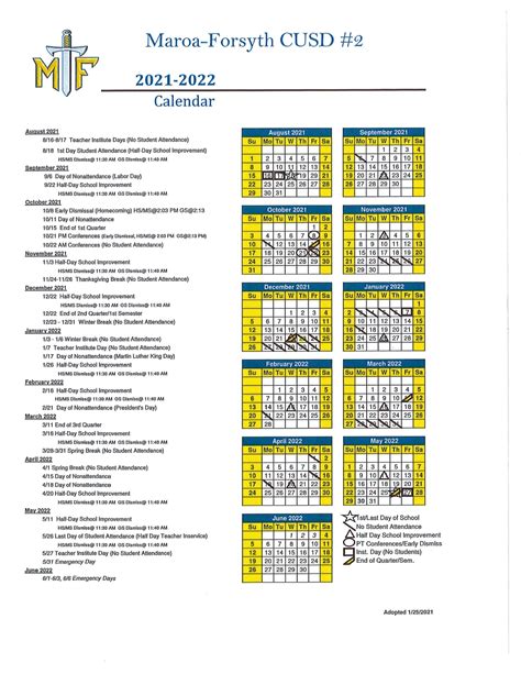 Forsyth Court Calendar - Printable Calendars AT A GLANCE