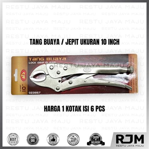 Jual 6 Pcs ATS Tang Buaya Bengkok Jepit Locking Grip Pliers 10 Inch