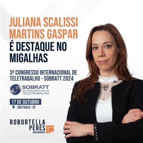 Juliana Scalissi Martins Gaspar Destaque No Migalhas Sobratt