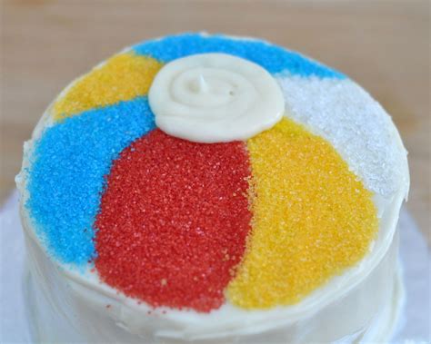 Easy Beach Ball Cake Beach Ball Cake Summer Birthday Cake Summer