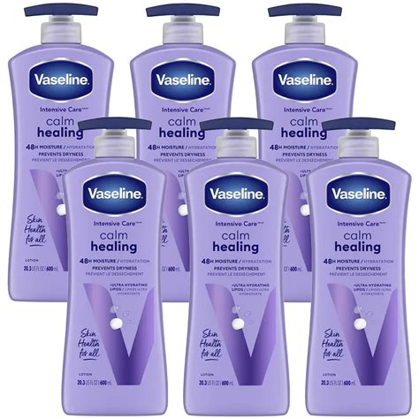 Pack Of 6 Vaseline Intensive Care™ Calm Healing Body Lotion For Dry Skin With Lavender Extract