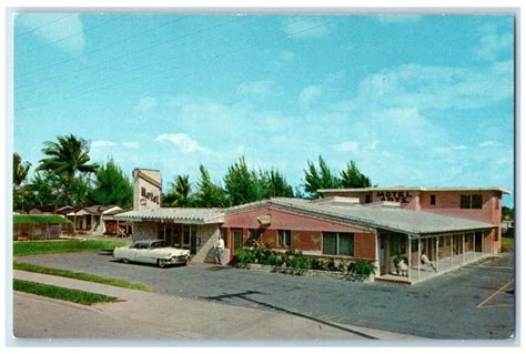 C1950 S Brumbaugh Motel Apartments Cabins Miami Florida Fl Vintage Postcard Ebay