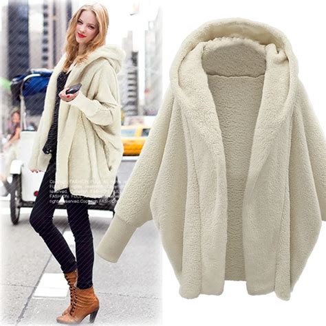 Plus Size Casual Women Woolen Coats 2018 Autumn Winter Fashion Hooded