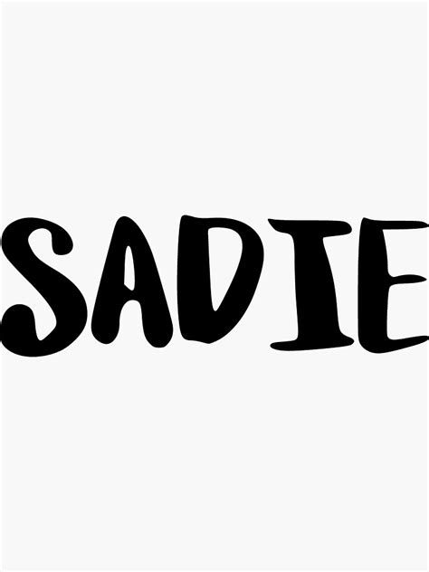 Sadie Sticker For Sale By Ftml Redbubble