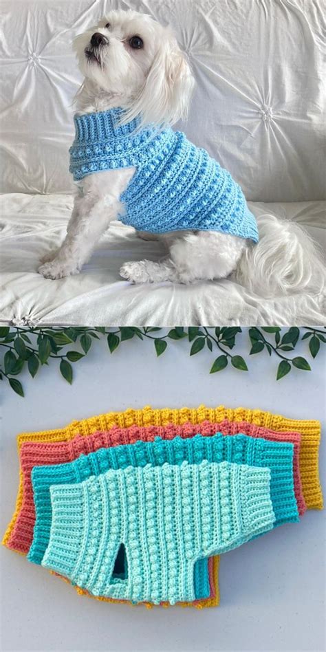 21 Cozy Dog Coats Sweaters And Jumpers For Happy Walks Crochet Dog