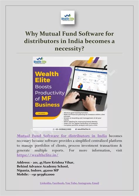 Ppt Why Mutual Fund Software For Distributors In India Becomes A