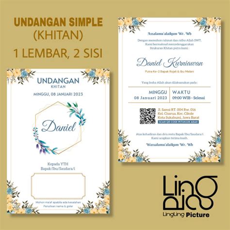 Harga Undangan Simple Lembar Terbaru Sep Biggo Indonesia