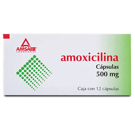 AMOXICILINA 500 MG CAJA CON 12 CAPSULAS Misitio