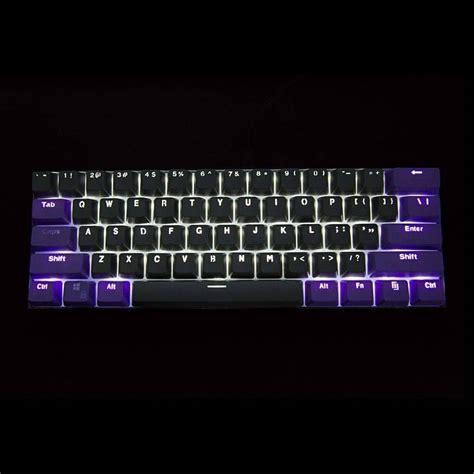 Ducky One 2 Mini Keycaps Backlight Gray and purple keycaps | Diykeycap