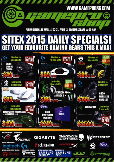 Gamepro Page Brochures From Sitex Singapore On Tech Show