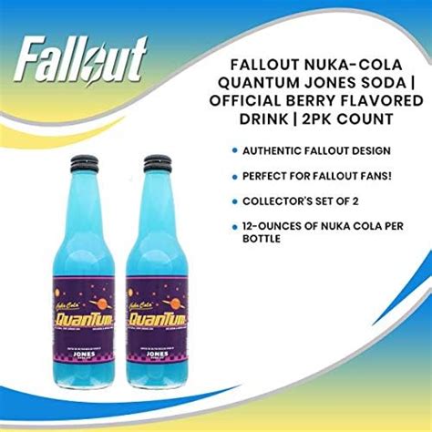 Fallout Nuka Cola Quantum Jones Soda Berry Flavored Count Oz Bottles