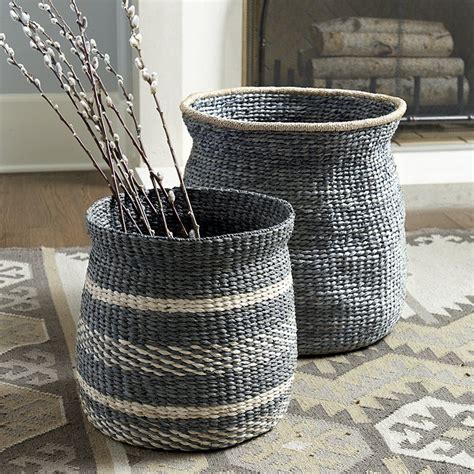 Round Raffia Baskets | Ballard Designs