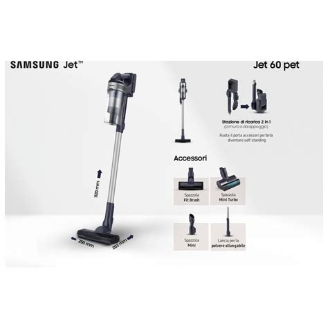 Samsung VS15A6032R5/ET Jet 60 Pet 150W Scopa Elettrica | Yeppon