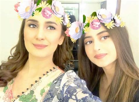 Kubra Khan And Sajal Aly Click A Selfie Together Arts And Entertainment