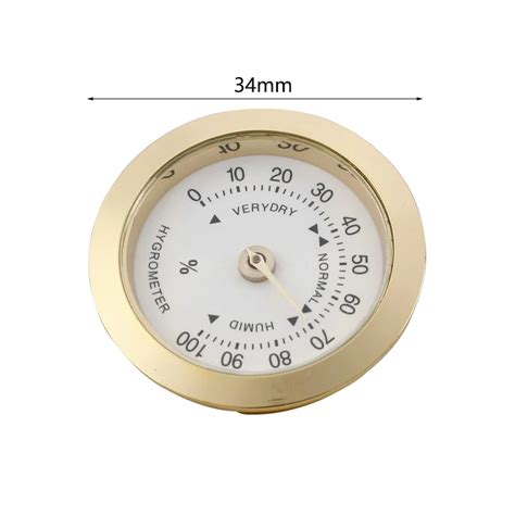 Etui A Cigarette Thermometer Hygrom Tre Analogique En Verre Rond Pour