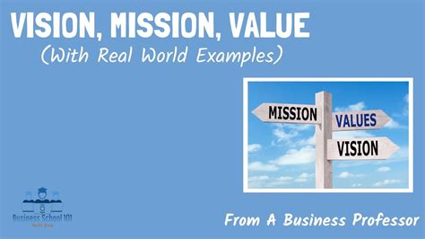 Vision Mission Value With Examples And Tips From A Business