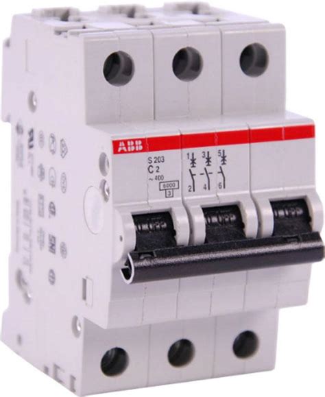 Автоматический выключатель ABB S203 3п 2A C 6кА 2CDS253001R0024
