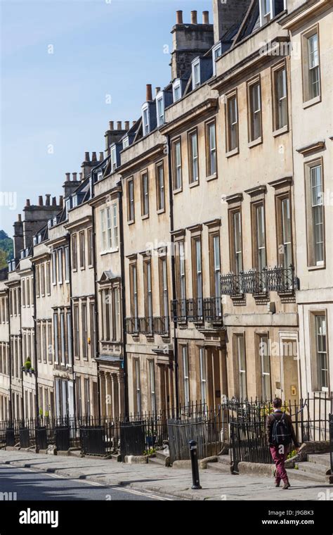 England Somerset Bath Gay Street Stock Photo Alamy