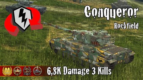 Conqueror K Damage Kills Wot Blitz Replays Youtube