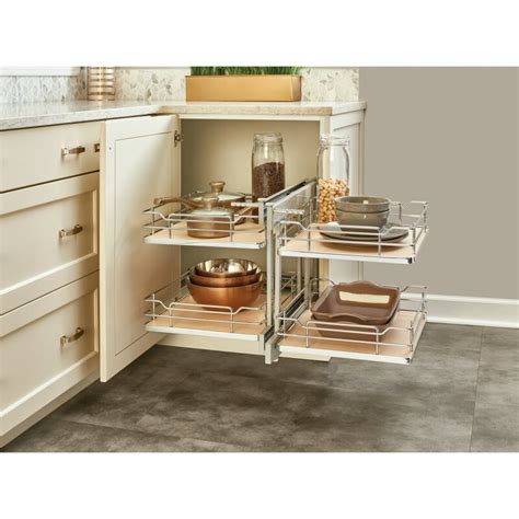 Rev-A-Shelf Chrome Blind Corner Cabinet Organizer | Wayfair