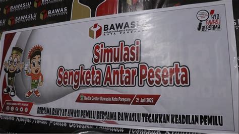 Simulasi Penyelesaian Sengketa Antar Peserta PSAP Bawaslu Kota