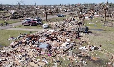 Mississippi Tornado Drone Footage Shows Town Completely Wiped Out By Devastating Winds Us