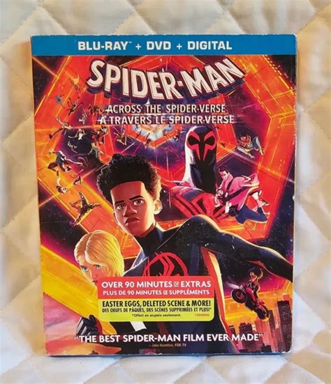 Spider Man Across The Spider Verse 2023 [blu Ray Dvd] £12 59