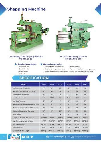 PSG 600 All Geared Shaping Machine At Rs 85000 Shaping Machine Gear