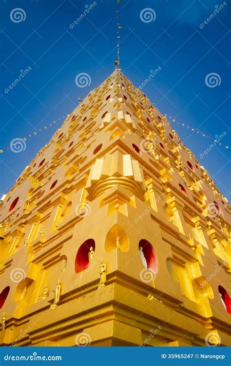 Thai Golden Bodh Gaya Stock Image Image Of Landmark 35965247