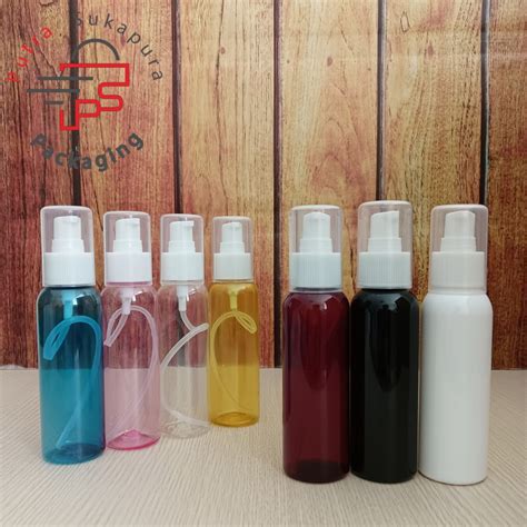 Jual Botol Treatment Pump 100ml Botol Spray Pump 100ml Fullcap Putih