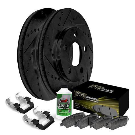 Hart Brakes Front Brakes And Rotors Kit Front Brake Pads Brake Rotors