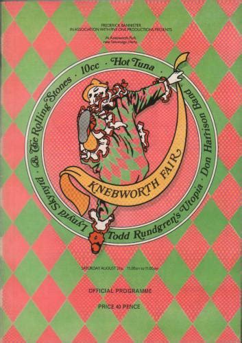 The Rolling Stones Knebworth Fair Uk Tour Programme Tour