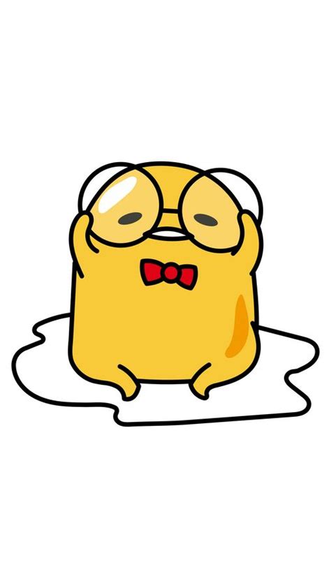 Gudetama Bespectacled Sticker | Gudetama, Cute doodles, Cute cartoon ...