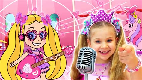 Diana and Roma Learn Music with Cartoons - YouTube