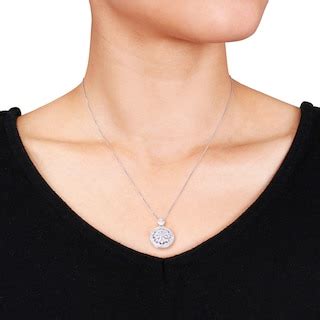 Locket Necklace 1/10 ct tw Diamonds Sterling Silver | Kay