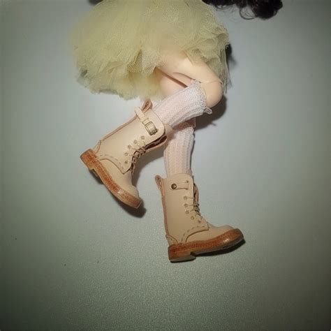 16 Scale Genuine Leather Doll Boots Ob24 Doll Boots Blythe Etsy