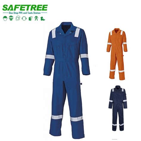 Safetree Reflective Cotton Coverall Flame Retardant Anti Static