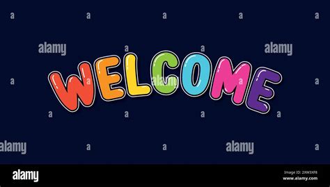 Colorful Welcome Banner Stock Vector Image And Art Alamy