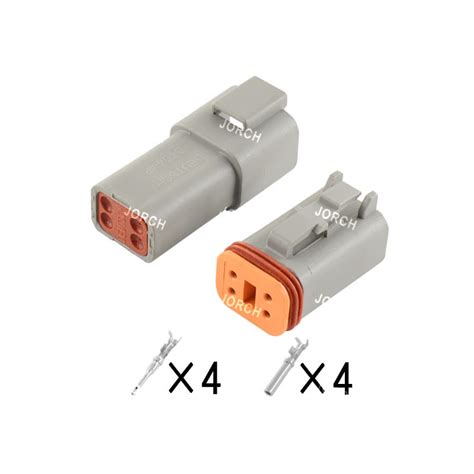 4 Pin Connectors Dt Series Female And Male Auto Deutsch Connector Dt06