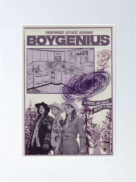 "Boy Genius Album Purple Art" Poster for Sale by beautyatwork | Redbubble