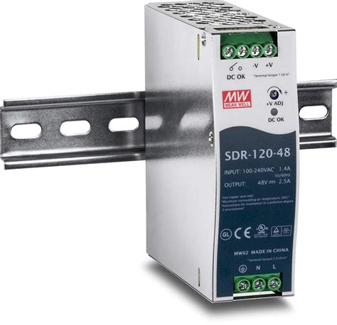 Power Supply Din Rail Mounted 120w 48vdc — Unigulf Supply