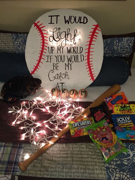 Baseball Promposal Baseball Promposal Asking To Prom Homecoming Proposal