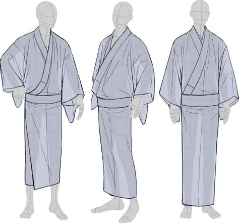 Kimono Drawing Reference It Includes The Basics Of A Kimono How To