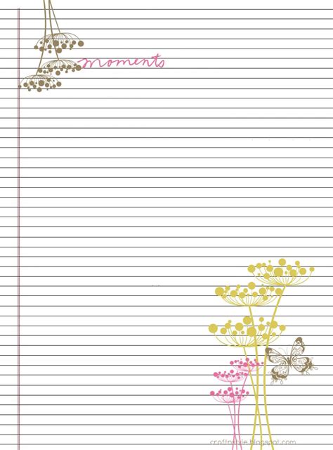 Free Printable Lined Paper With Decorative Borders