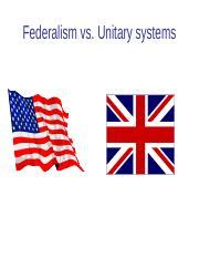 Federalism vs. Unitary - Federalism vs. Unitary systems What is ...