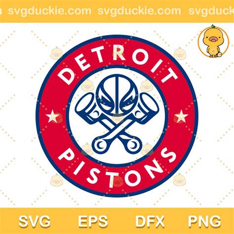 Detroit Pistons Logo Team SVG Detroit Pistons SVG PNG